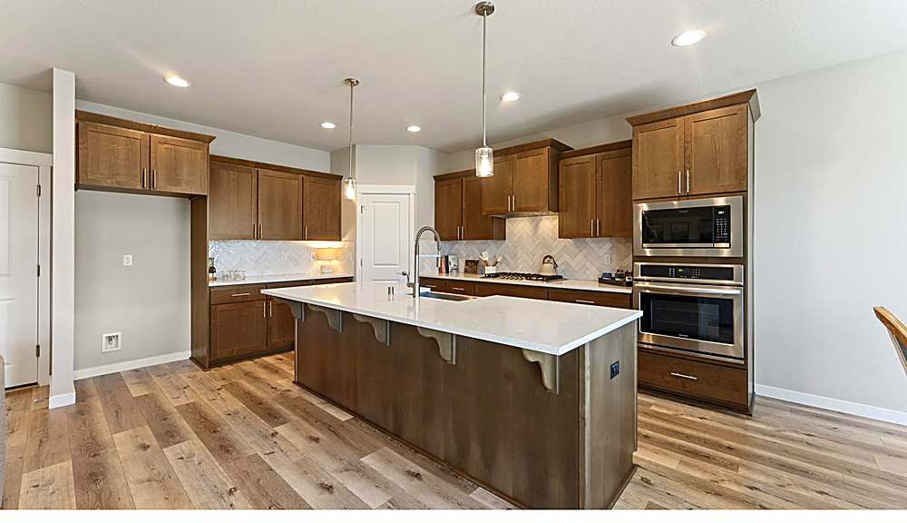 Great room opening into the kitchen