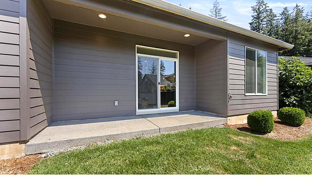 Rear exterior and covered patio